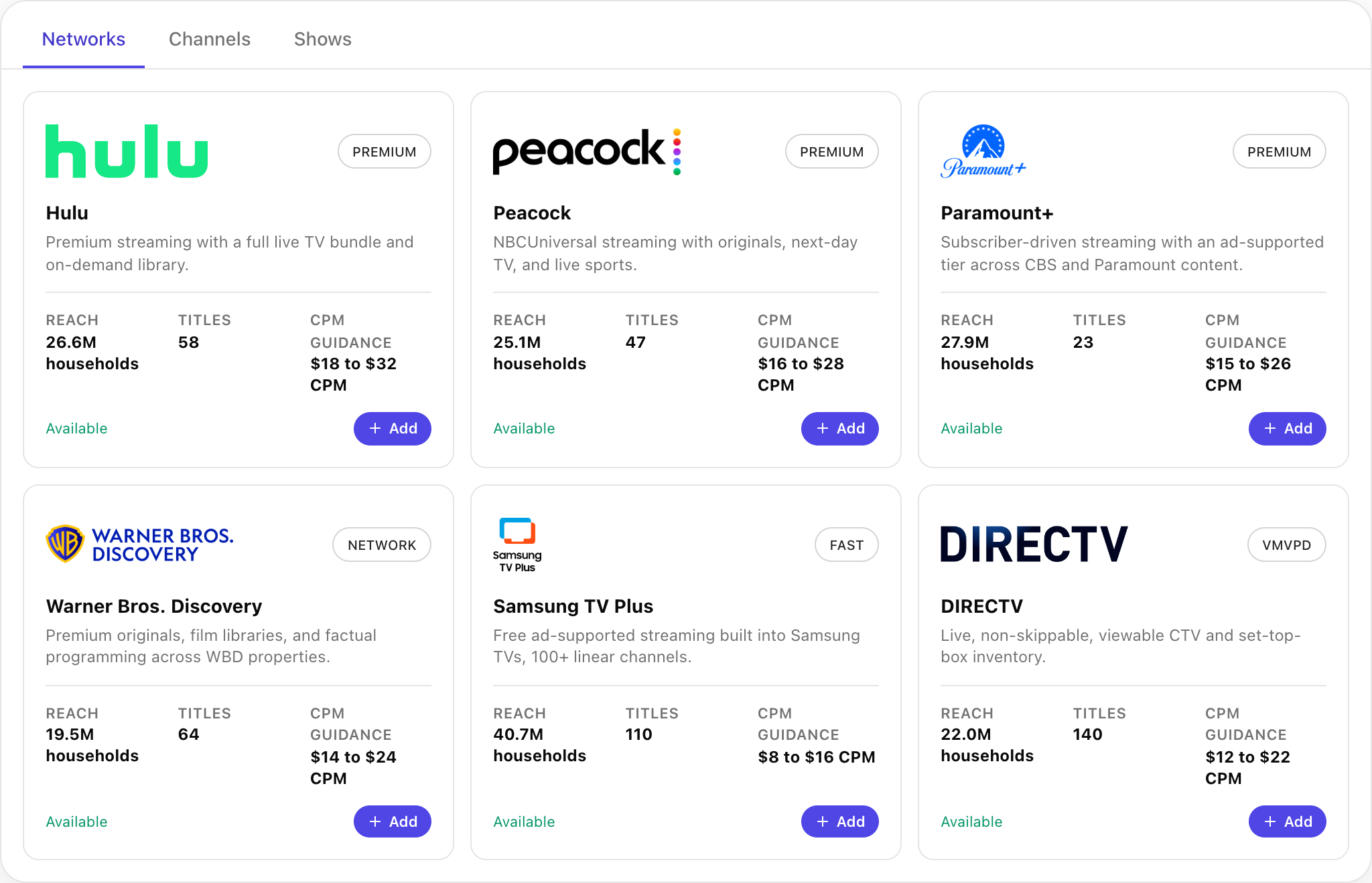 PubHub mock inventory